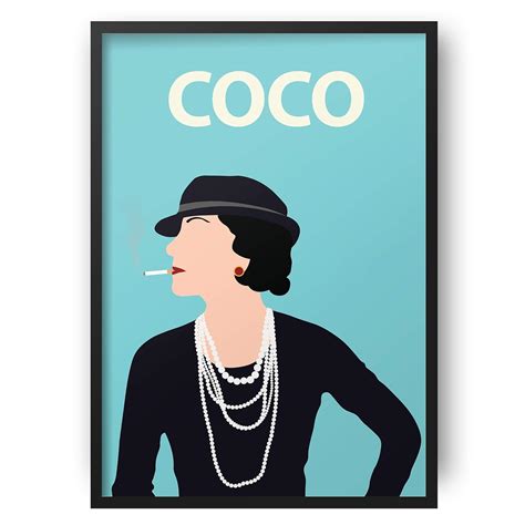 coco chanel poster print